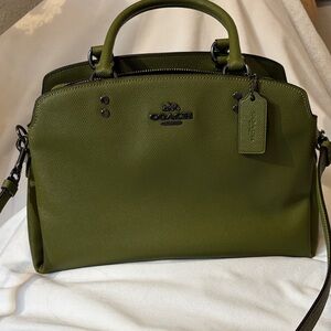 Coach Women's Lillie Carryall Top Handle Satchel Bag - Olive Green